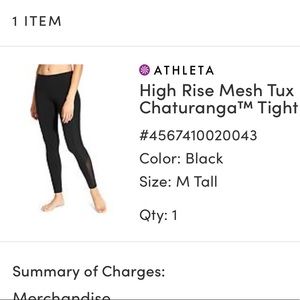 High rise mesh tux chaturanga tight